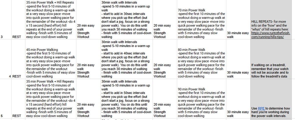 6 week power walking plan