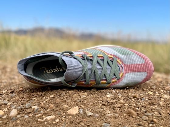 Tracksmith Eliot Range trail running shoe - top view