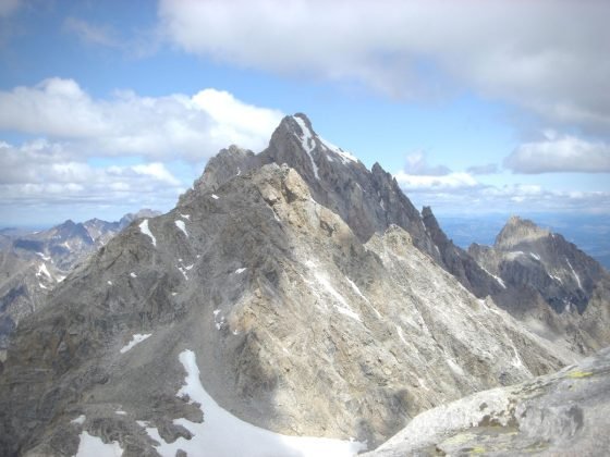 Grand Teton - viewed with the Middle Teton from the South Teton