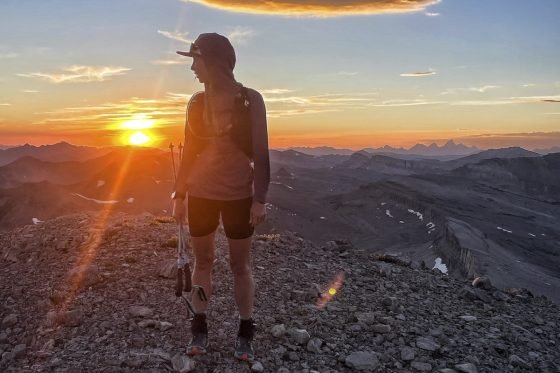 Kelly Halpin standing on mountain