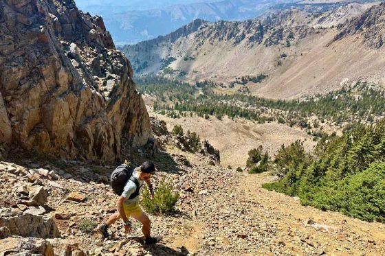 Luke Nelson above MacLeod Lake