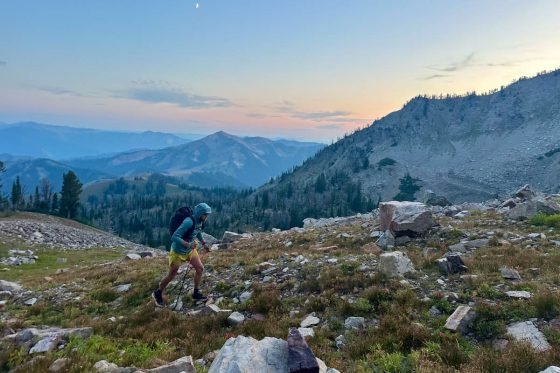 Running in Gros Ventre Wilderness