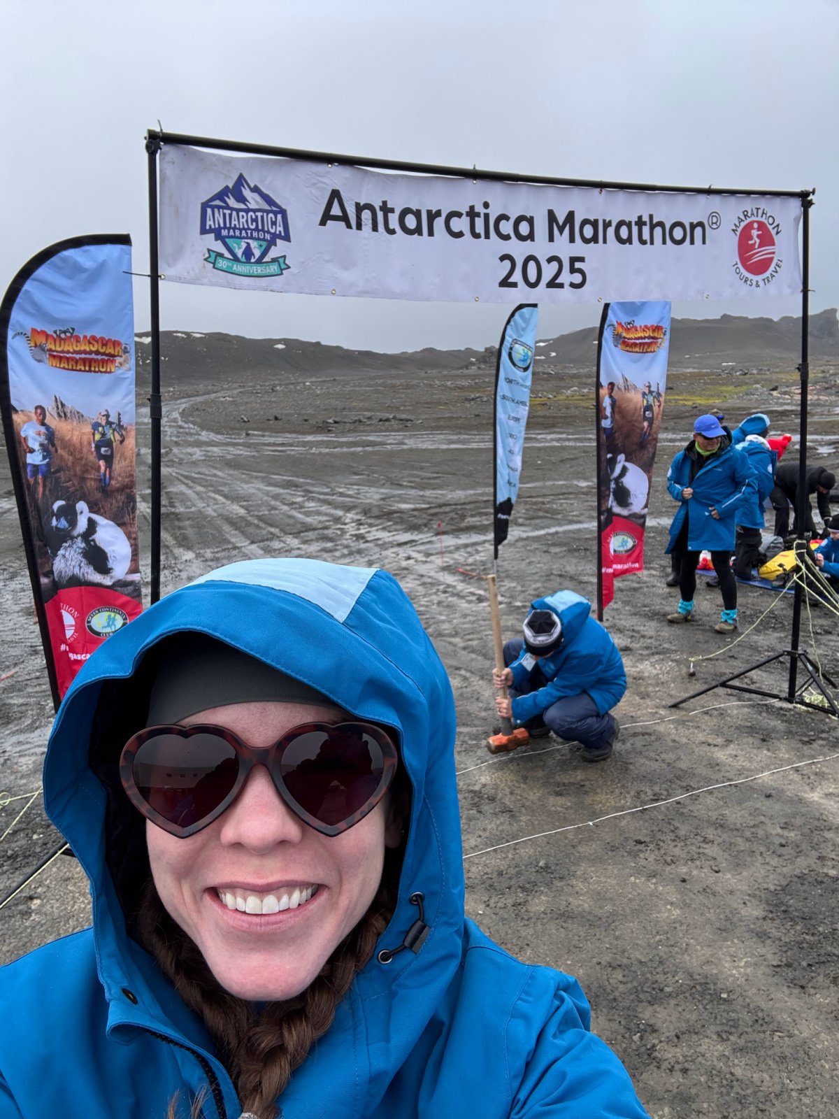 Page Williams Antarctica Marathon start