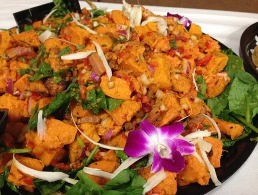 Roasted sweet potatoes