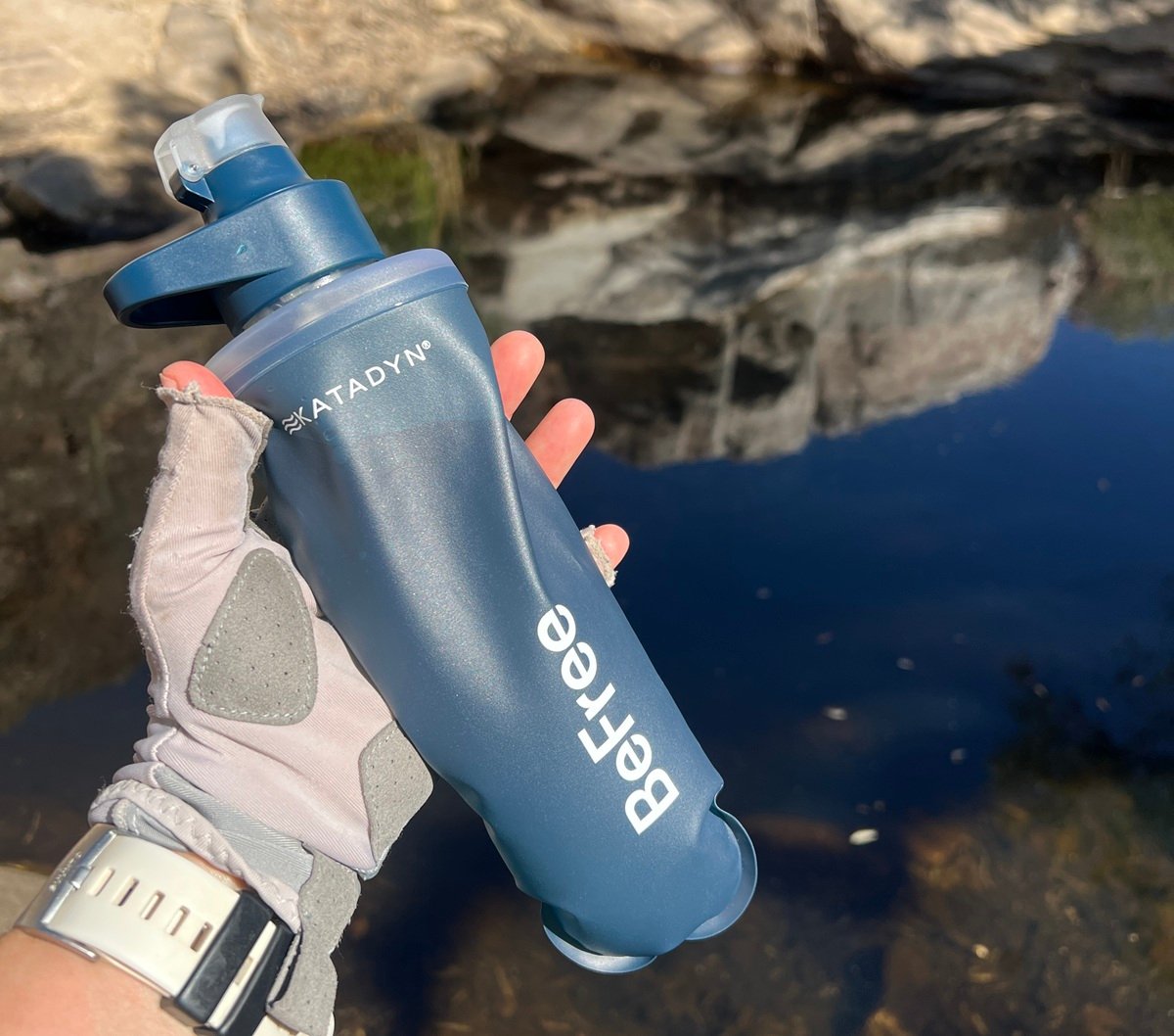 filter water on a hike