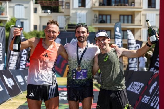 Jeff Mogavero Dmitry Mityaev Matthew Healy - 2025 Ultra-Trail Cape Town 100k - men's podium