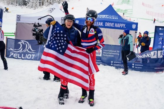 Cam Smith Anna Gibson - 2026 ISMF Solitude World Cup - at finish