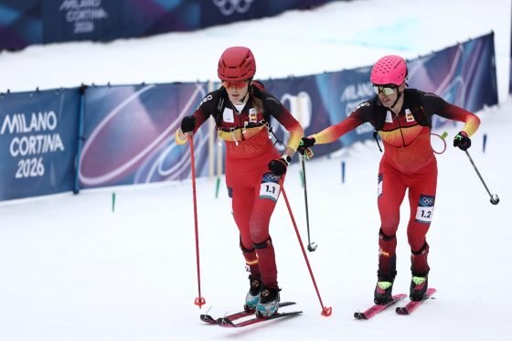 Oriol Cardona - Ana Alonso - 2026 Emily Harrop - 2026 Olympic Games Ski Mountaineering Mixed Relay - gold medal - bronze medal