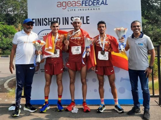 2023 IAU 50k World Championships men's podium