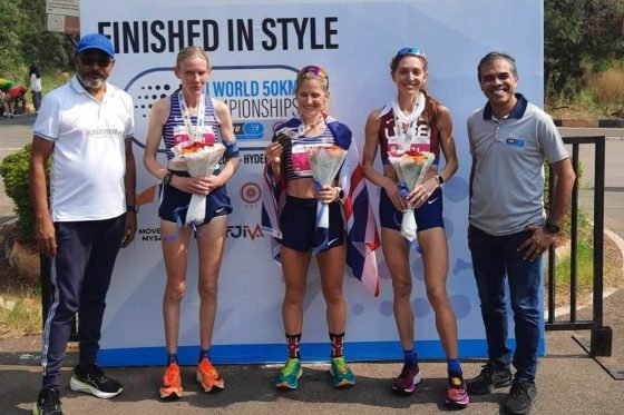 2023 IAU 50k World Championships - womens podium
