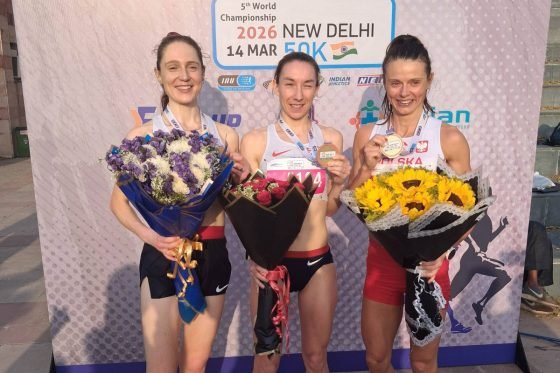 2025 IAU 50k World Championships - women's podium