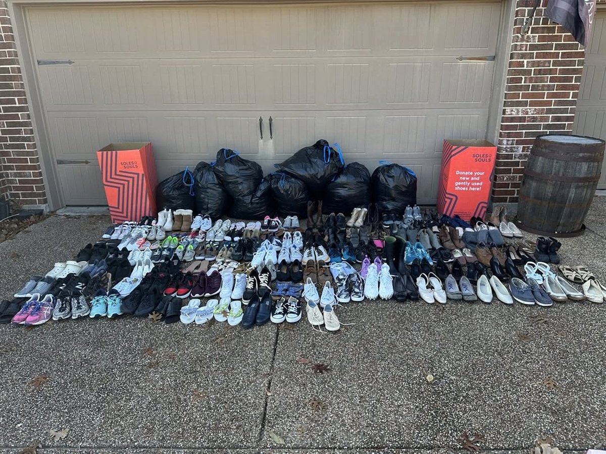 recyling running shoes