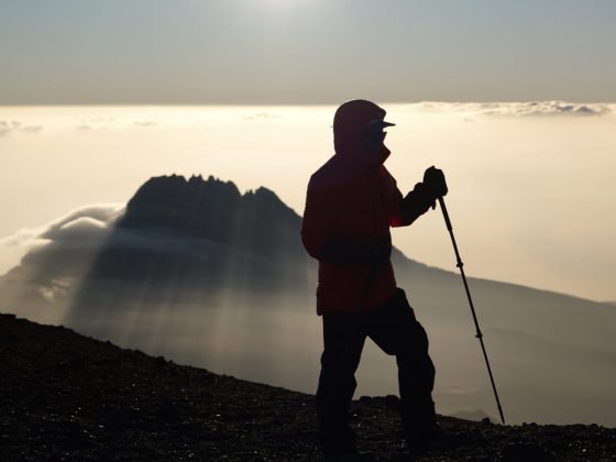 Alexis Trougnou - 2026 Kilimanjaro FKT - shadows