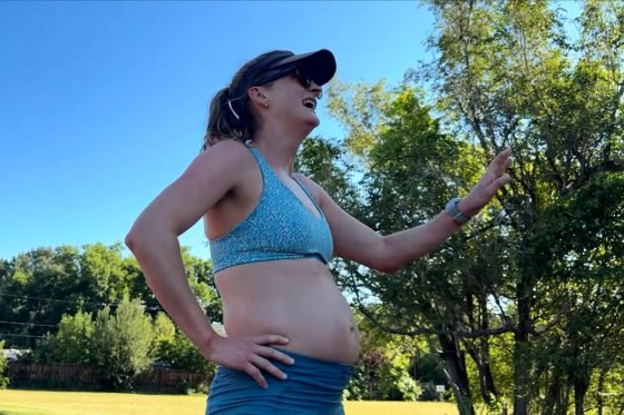 Clare Gallagher - Coming to Term film - looking pregnant