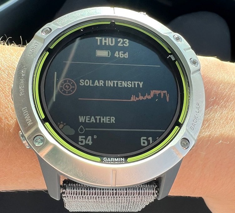 Solar GPS Watch