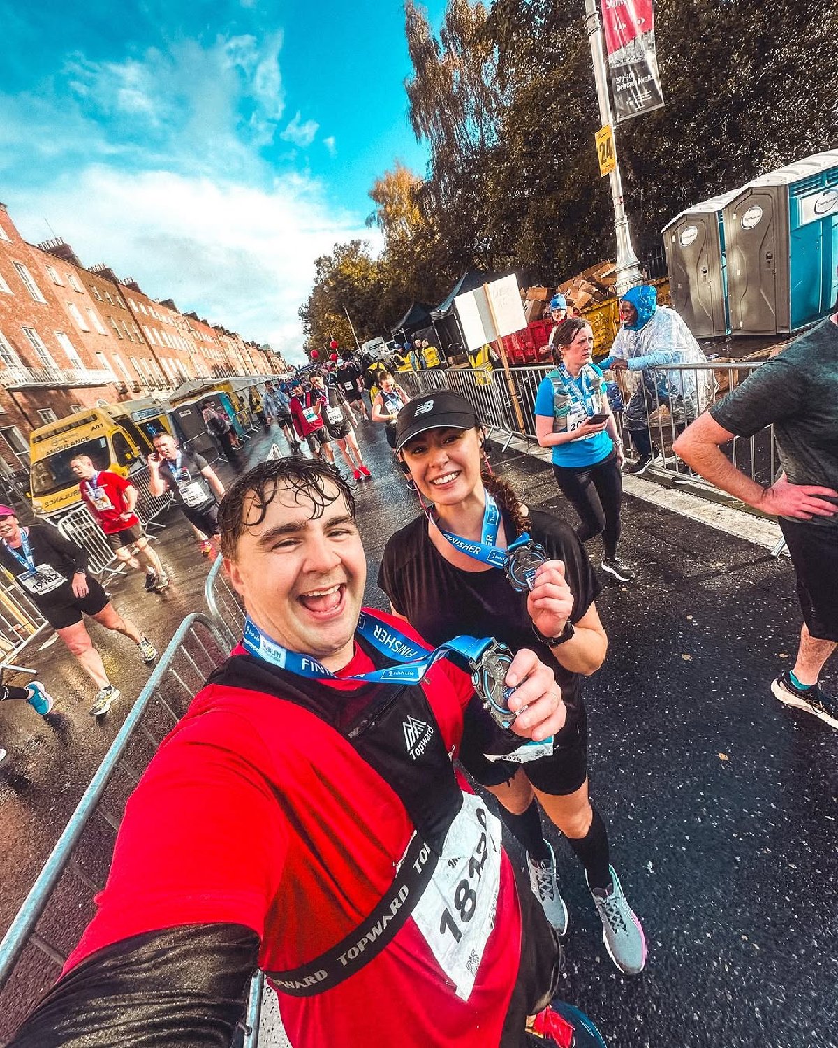 Dublin marathon finishers