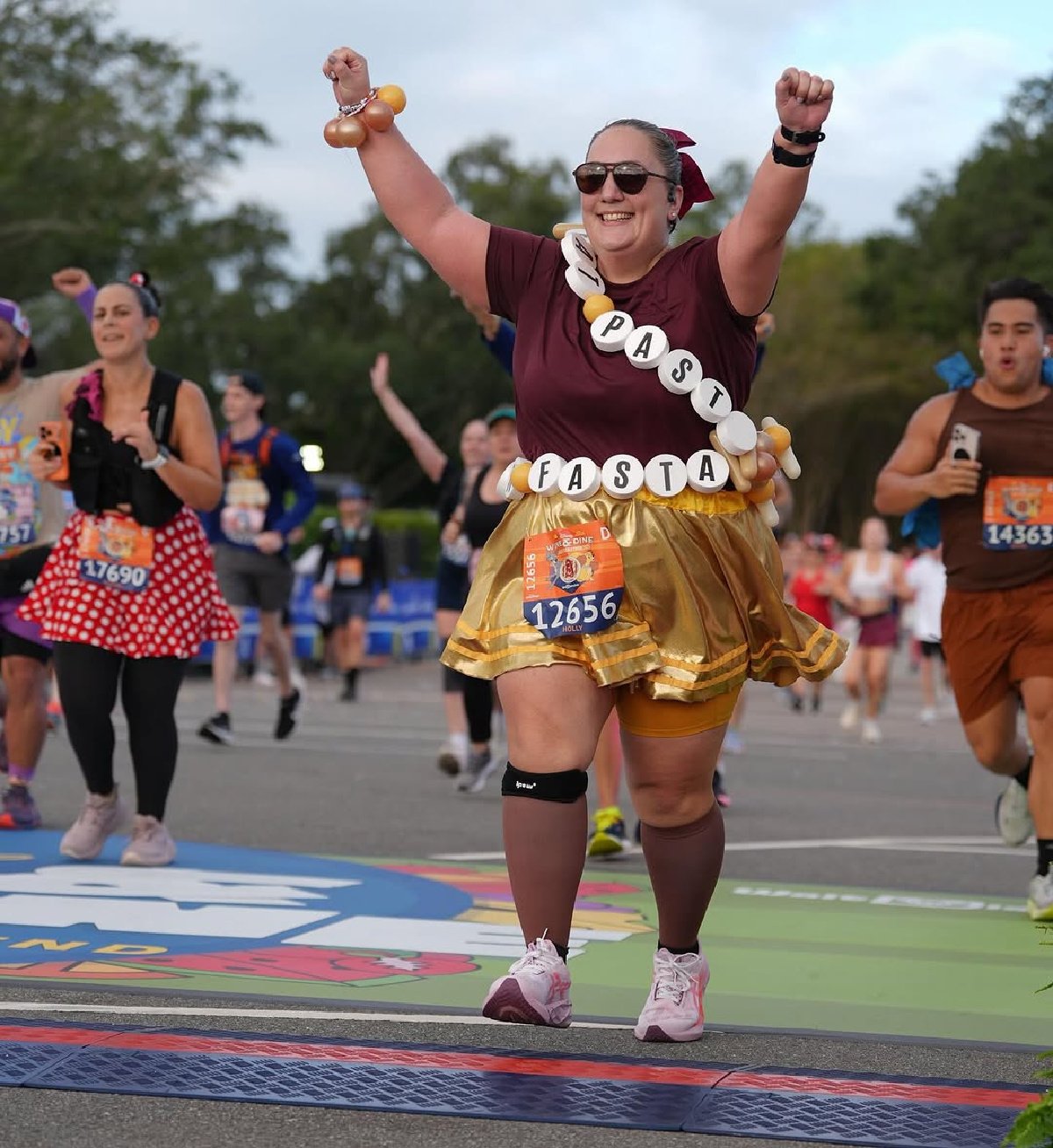 woman in costume at runDisney
