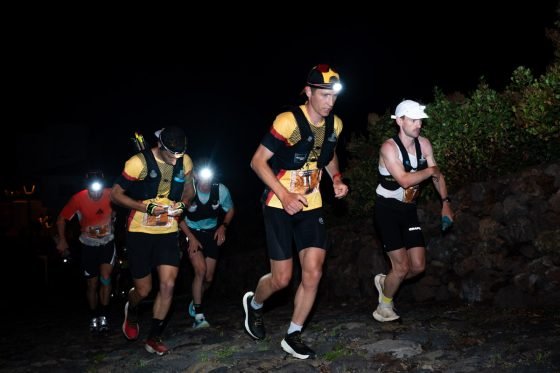 2026 Transvulcania Ultramarathon - lead mens pack at Los Canarios