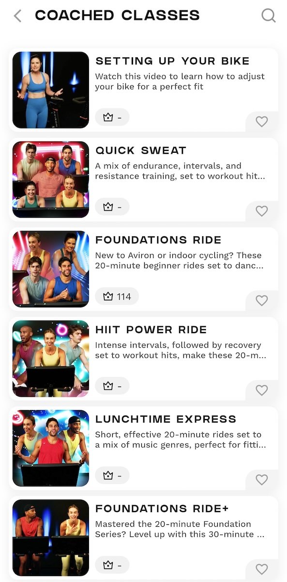 Aviron Fit Bike S App