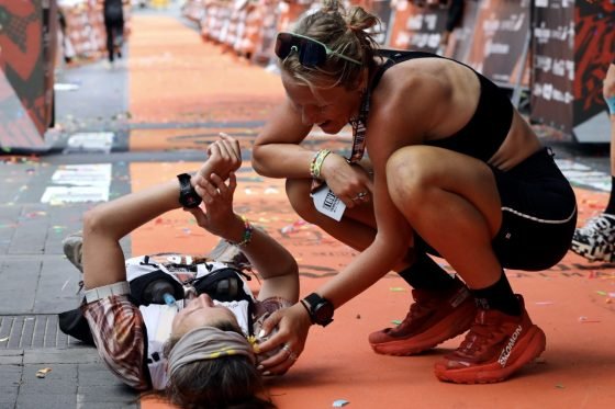 Lucy Bartholomew - Emelie Forsberg - 2026 Transvulcania Ultramarathon - finish line