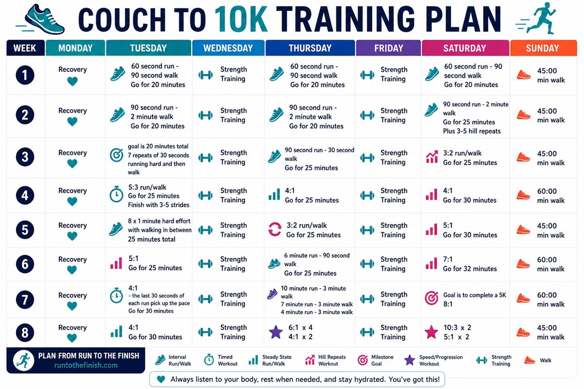 couch to 10k plan