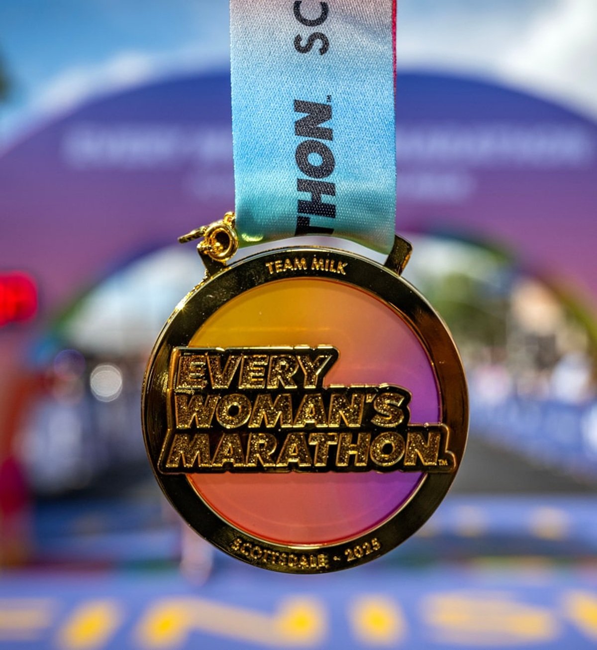every womans marathon medal